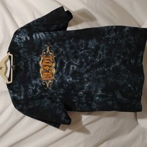 (X-82) AC/DC Vtg Tye Dye Hand Dyed Sundog Band Shirt Sz.L Like New